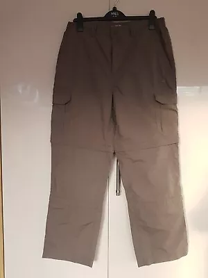 £6 • Buy Peter Storm Hiking Trousers In Khaki Green Size 34r