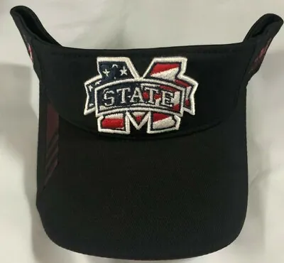 Mississippi State Bulldogs NCAA Adidas Patriotic  Adjustable Visor Hat NEW • $18.95