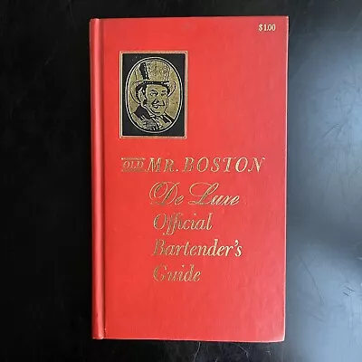 Vtg 1963 Old Mr Boston De Luxe Official Bartender’s Guide Book Bar Drink Recipes • $11.97