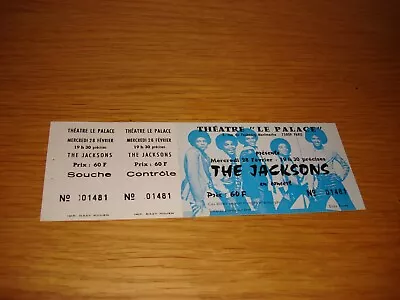 Michael Jackson / The Jacksons Destiny 1978 Tour Concert French Ticket Unused • £124.99