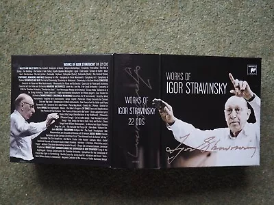 IGOR STRAVINSKY - Works Of (2007 Sony Classical) 22 CD Box Set Almost Mint • £22