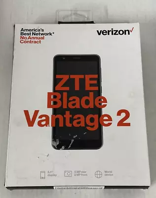 Brand New Black Verizon ZTE Blade Vantage 2 16GB 5  Prepaid Smart Phone Z3153V • $39.19