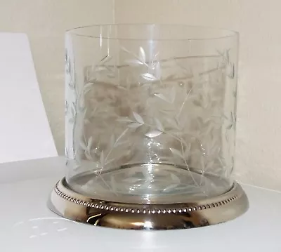 Mission Gallery Holiday Home Glass Pillar Candle Holder - 4.75  NIB • $10.88