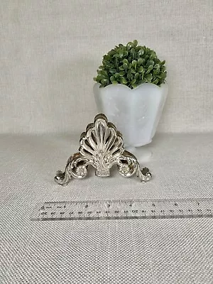 Vintage Leonard Silver Plated Napkin Or Silverware Holder Stand Italian Ornate V • $20