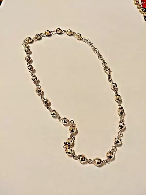 Sterling Silver Necklace Milor Italy 925 Vintage Good Condition 18'' • $15