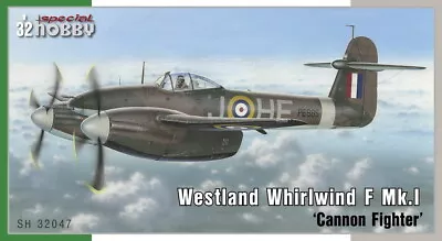 Special Hobby 1/32 WWII Westland Whirlwind Mk.I Cannon Fighter • $123.50