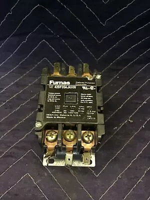 Furnas 42BF35AJAHW Definite Purpose Contactor Black 3 Pole 40 Amp - Used • $31.50