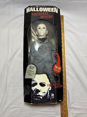 Vintage 1998 Michael Myers 18  Talking Doll RIP Horror Series Spencer Gifts 🔥 • $125