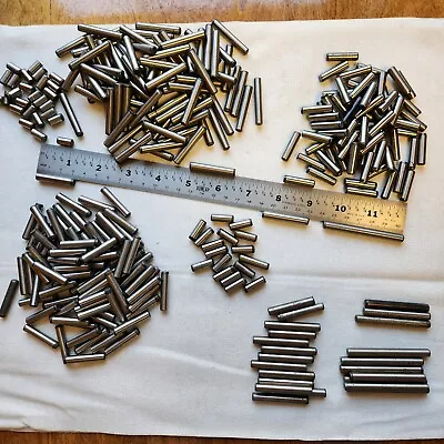 293 Pcs 1/4  Dowel Pin Lot Hardened Alloy Steel 1/2  3/4  1  1-1/4  1-1/2  + • $75