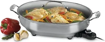 Cuisinart CSK-150 1500W Oval Electric SkilletStainless 18 IN. • $207.83