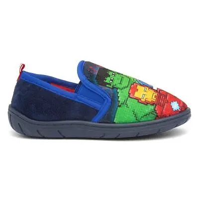 Avengers Boys Slippers Blue Kids Girls Character Navy Marvel Gift On SIZE • £9.99