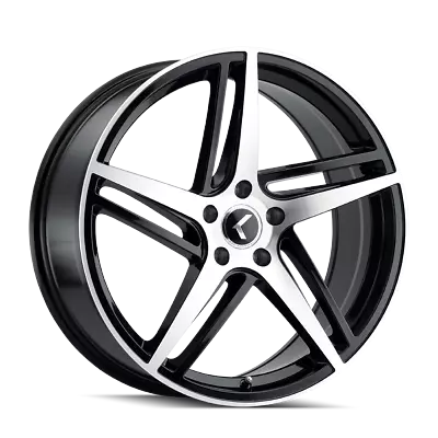 Kraze 17x8 Wheel Gloss Black Machined KR195 Milano 5x112 +38mm Aluminum Rim • $170.99