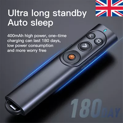 Power Point Presentation Remote Control Wireless PPT Presenter Laser Pointer UK • £15.18