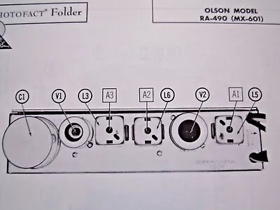 Olson Ra-490 Stereo Multiplex Adapter Photofact • $7.50