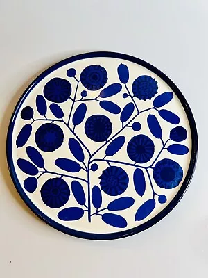1960s MCM Melitta Porcelain Blue Sunflower Dessert Plate 7.25” Germany • $14.99