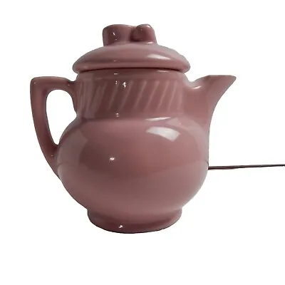 Small Vintage McCoy Salada Tea Rose Pink / Mauve Tea Pot • $19.85