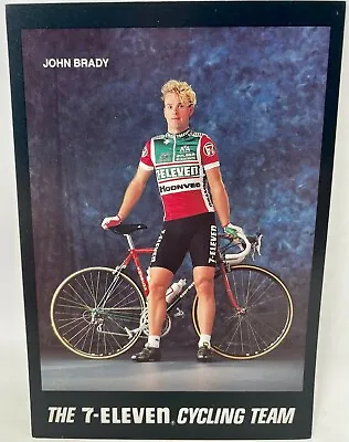 1990 7-Eleven Cycling Team Postcard John Brady Post Card 7-11 Biking • $7.99