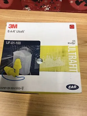 3M E-A-R Ultrafit Earplugs 50 Pairs (Box) • £85