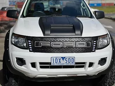 Ford Ranger Raptor Grill To Suit XL XLT XLS Wildtrak PX1 2011 - 2015 WHITE With  • $289