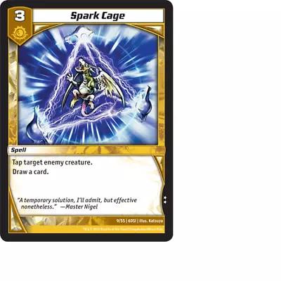 Kaijudo X3 SPARK CAGE Uncommon #9/55 6DSI (Playset) - DragonStrike Infernus 2013 • $1.02