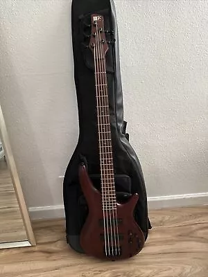 Ibanez SR505EBM 5 String Solid Electric Bass Guitar - Red • $550