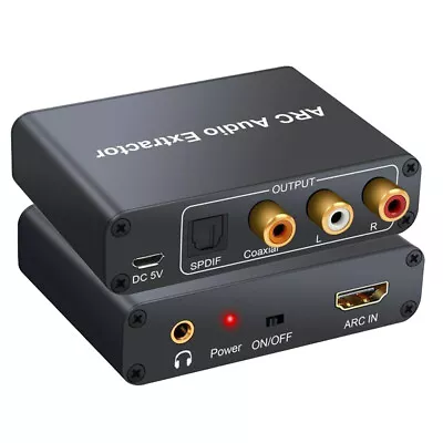 HDMI ARC Audio Extractor Digital DAC To RCA Coax SPDIF 3.5mm Converter Adapter • $20.90