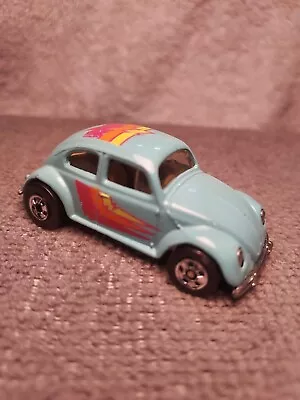 $10.25 • Buy Vintage 1988 Hot Wheels VW Volkswagen Bug Beetle Turquoise Malaysia Basic Wheel