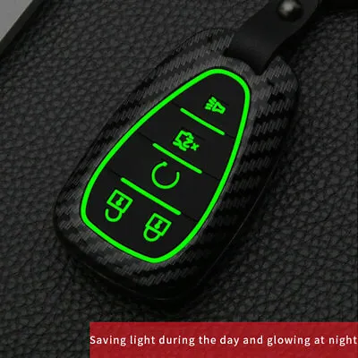 For Chevrolet Malibu Equinox Camaro Remote Carbon Key Case Cover Bag Holder Fob • $16.91