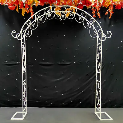 $98 • Buy Wedding Arch Metal Tall 7.7 Ft Decorate Garden Birthday Party Flower Decoration