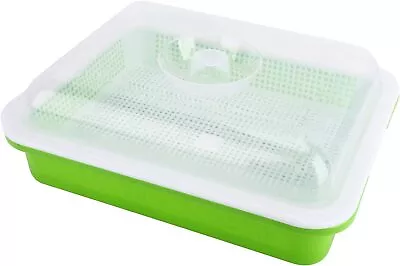 4 Pcs Seed Sprouter Germination BPA Free Nursery Tray W/ Lid For Garden 12.7*10  • $28.99