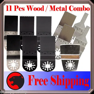 11 Metal Wood Oscillating MultiTool Saw For Blade Makita LXMT02Z Dremel MM20 18V • $21.95