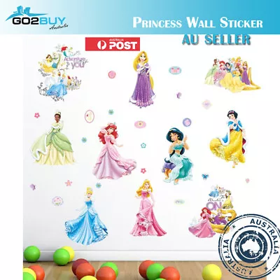 Wall Stickers Disney Princess Girl Removable Kids Girl Room Decal • $10.99