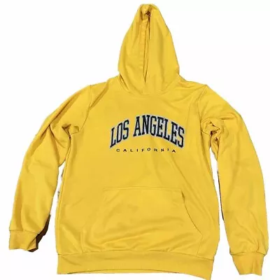 Los Angeles Pullover Hoodie Sweatshirt Adult Size XL Yellow LA • $17.99