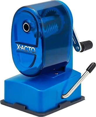 X-Acto Bulldog Vacuum Mount Manual Pencil Sharpener  BLUE • $13.95