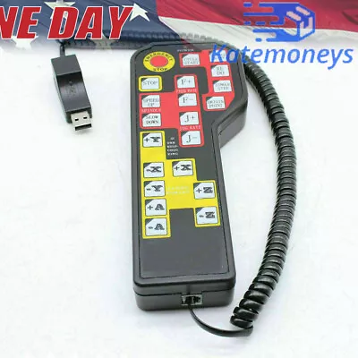 USB 4 Axis Pendant Handle Wheel Engraving Numerical Remote Control For Mach3 CNC • $41