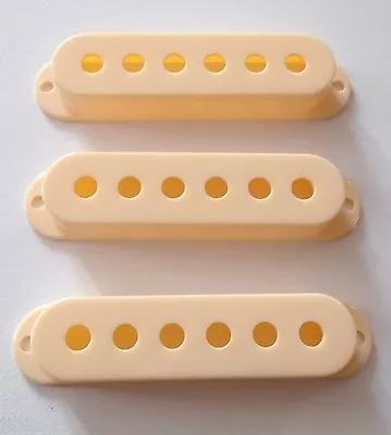 New 3 Covers STRAT 52mm Cream For Guitar STRATOCASTER • $28.45