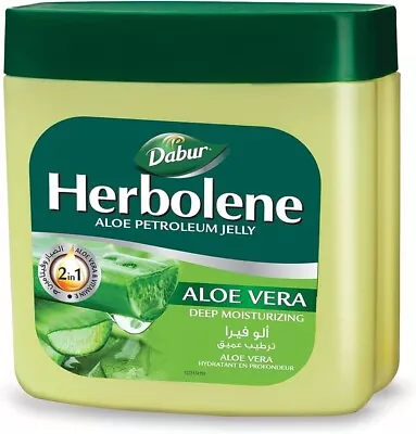 Dabur Herbolene Aloe Petroleum Jelly Vaseline W/ Aloe Vera & Vitamin E 425 Ml • $14.99