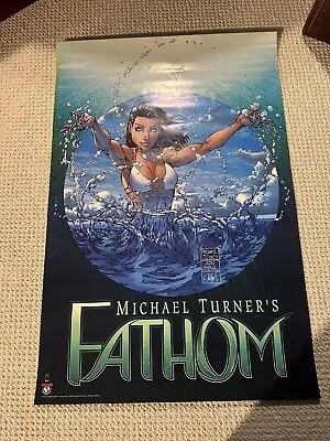 *VINTAGE: (2000) FATHOM ORIGINAL POSTER 24x36 TOP COW-MICHAEL TURNER-ONE OWNER* • $40