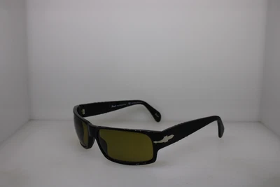 $15.50 • Buy Authentic Persol PO 2720S 95/24 Black Rectangle Sunglasses Yellow Photochromatic