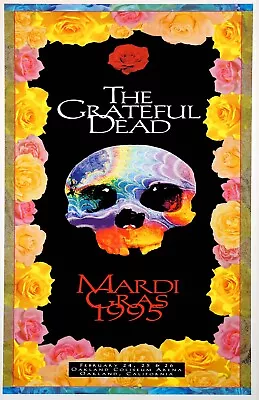 Grateful Dead Mardi Gras 1995 Oakland CA Concert Poster 11 X 17 Framed • $21.99