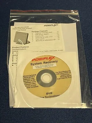 $14.99 • Buy POSIFLEX POS System Recovery CD XT3915 XT-3915 Model