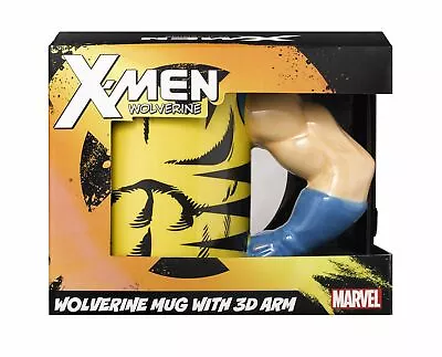 X-Men Wolverine 3D Arm Cup Coffee Mug Ceramic - 11.2oz - Yellow • $22.64