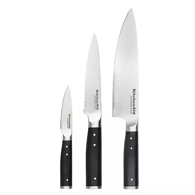 KitchenAid Chef Knife 3pc W/Sheath RRP $129.95 • $104.99