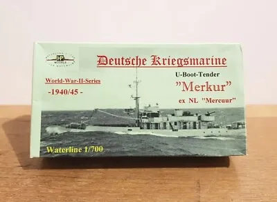 Hp Models 1/700: Wwii German U-boat Tender  Merkur : Rare Resin Kit • £24.99