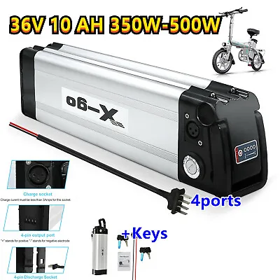 X-go 36V 10AH 250W 350W Lithium Battery Li-ion E-bike Electric Bicycle 36 Volts • £173.99