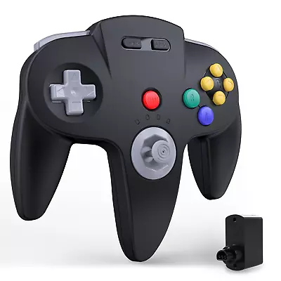 Wireless N64 Controller For Nintendo N64 Console  Rechargeable With Rumble Pak • $12.89