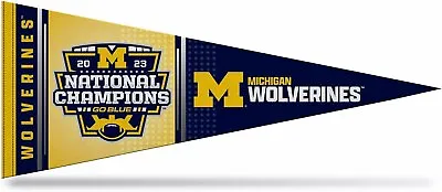 University Of Michigan Wolverines 2024 Champions 12x30 Inch Soft Felt... • $11.79