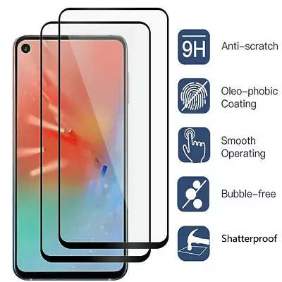 2Pcs Tempered Glass For Samsung A14 A24 A34 A54 A13 Full Cover Screen Protector • $6.04