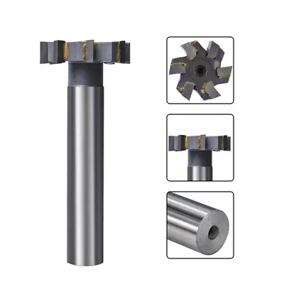 £8.45 • Buy 1Pc HSS T-Slot End Mill 12/16/20/25mm Milling Cutter Inlaid Straight Shank 