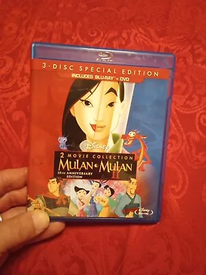 Mulan/Mulan II - 2 Pack (Blu-ray/DVD 2013 3-Disc Set Special Edition) • $2.75